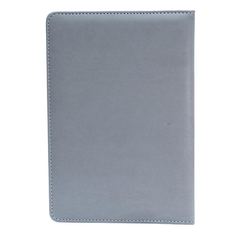 Personalised Gray & Black - Pu Leather Notebook With Pen Holder